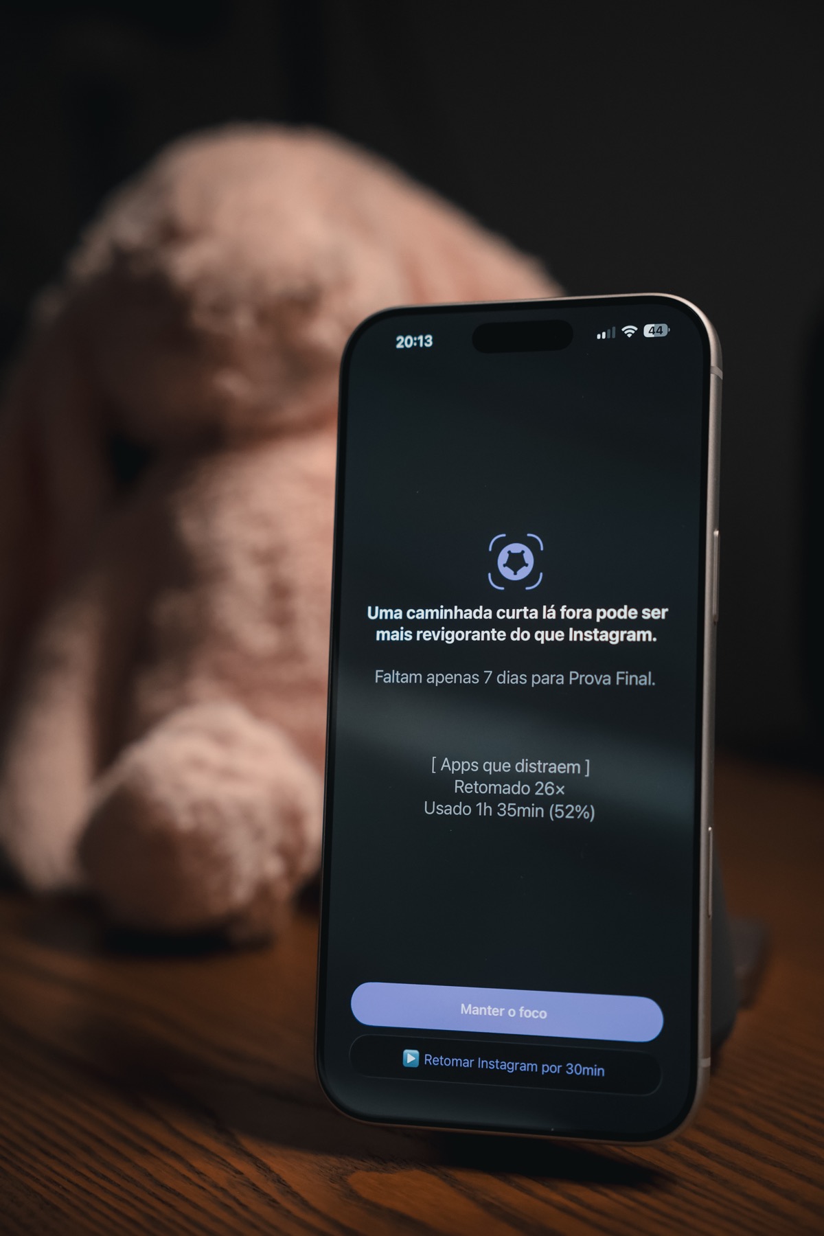 Pause o excesso de tempo de tela screenshot