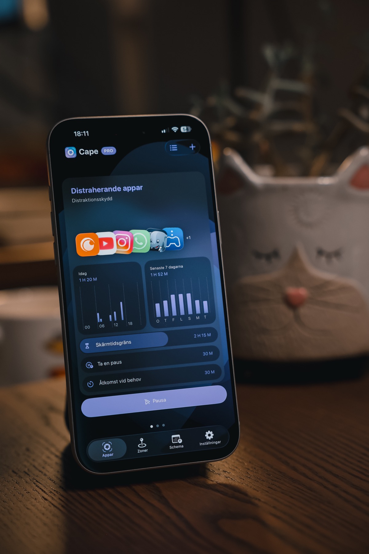 Hälsosammare digitala vanor screenshot